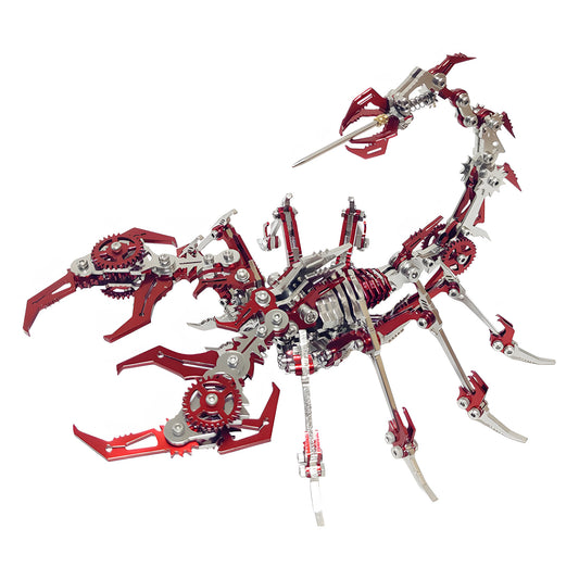 Puzzle metalic 3D HAWIRE DJD-009 Scorpion 420 piese, Rosu 