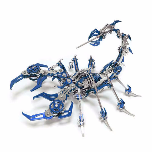 Puzzle metalic 3D HAWIRE DJD-009 Scorpion 420 piese, Albastru 